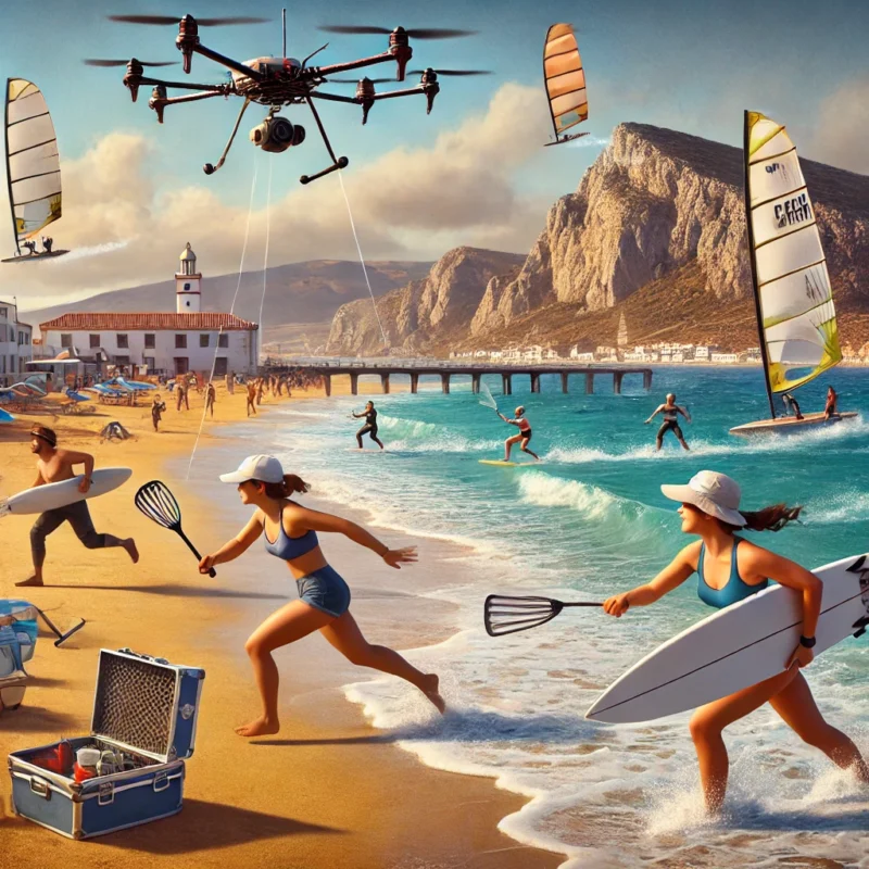 Personal Drone Defense Training fun on the beach