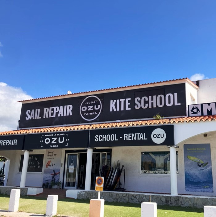 OZU Kitesurf and Wing foil school and sail repair in Tarifa